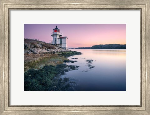 Framed Squirrel Point Lighthouse Print