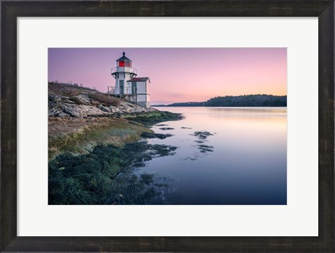 Framed Squirrel Point Lighthouse Print