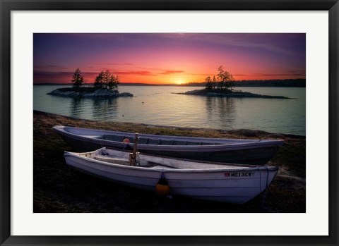 Framed Spring Sunset Lookout Point Print