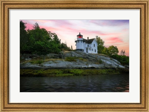 Framed Perkins Island Lighthouse Print