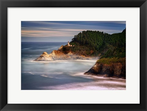 Framed Perched Above the Pacific Print