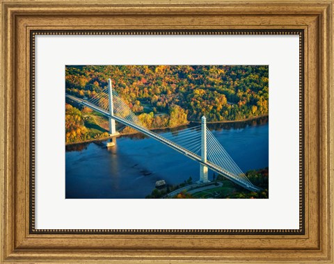 Framed Penobscot Narrows Bridge Print