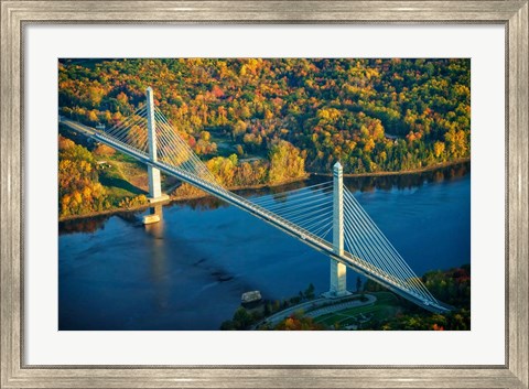 Framed Penobscot Narrows Bridge Print