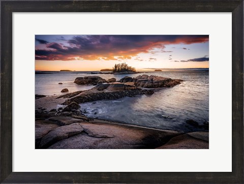 Framed Deer Isle Sunset Print