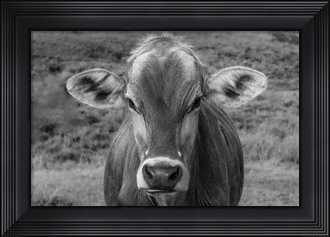 Framed Dairy Barn BW Print