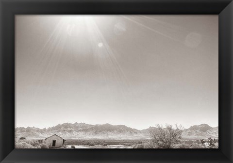 Framed Southwestern Sun Print