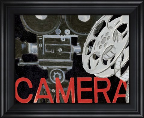 Framed Lights Camera Action II Print