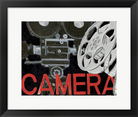 Framed Lights Camera Action II Print