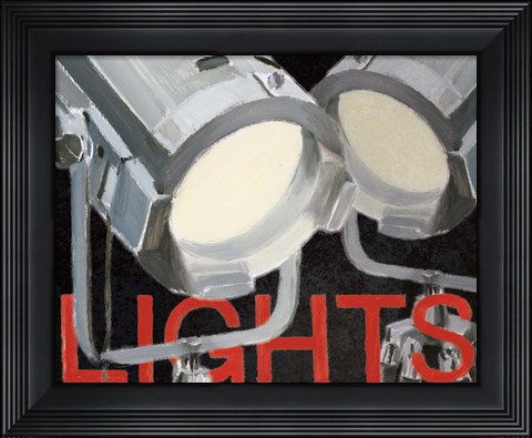 Framed Lights Camera Action I Print
