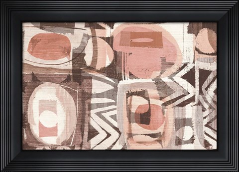 Framed Graphic Abstract III Blush Print