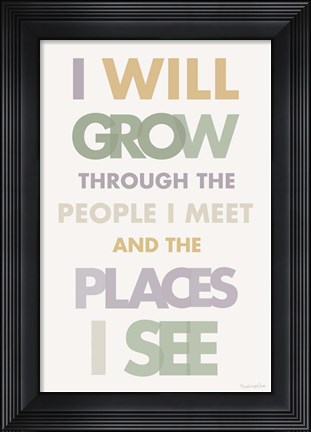 Framed I Will Grow II Pastel Print