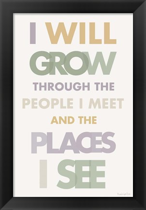 Framed I Will Grow II Pastel Print