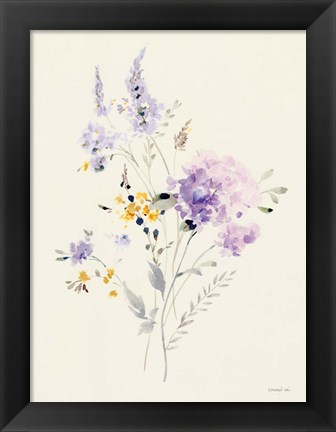 Framed Lilac Season I Pastel Print