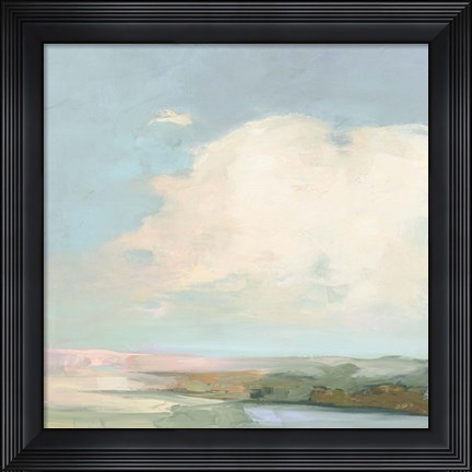 Framed Colorful Horizon II Blue Print