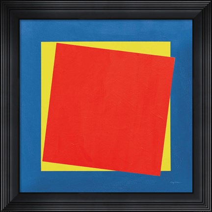 Framed Geo Core Bright Primary Print