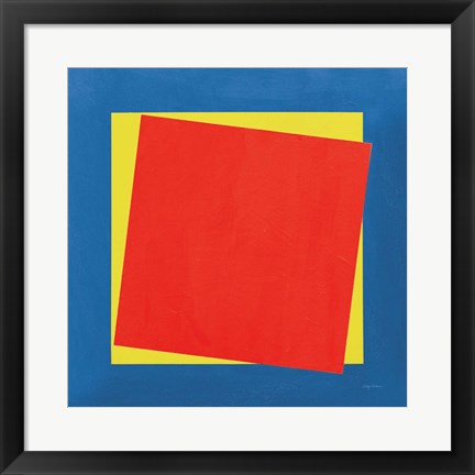 Framed Geo Core Bright Primary Print