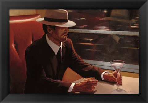 Framed Dry Martini Dining Car Print