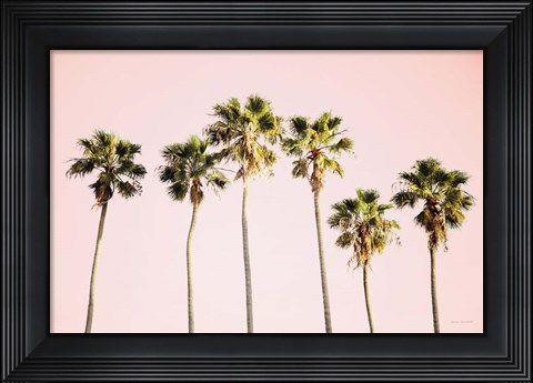 Framed Summer V Pink Print