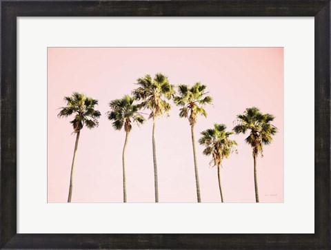 Framed Summer V Pink Print