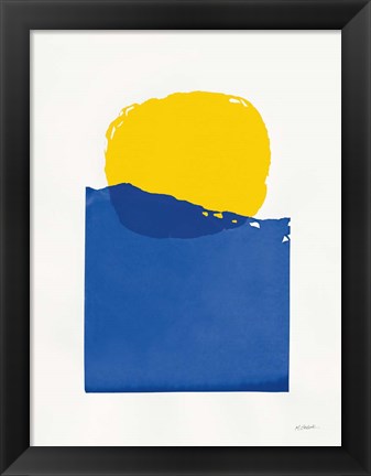 Framed Buoyant Bright Primary Print