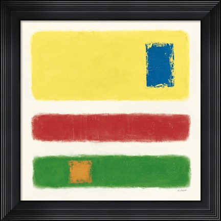 Framed Isole Bright Primary Print