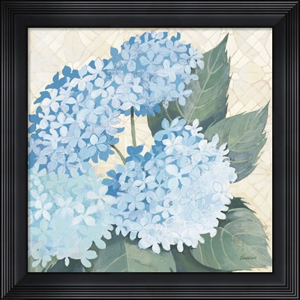 Framed Decorative Hydrangea II Providence Print