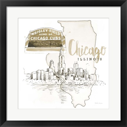 Framed US Cities II Print