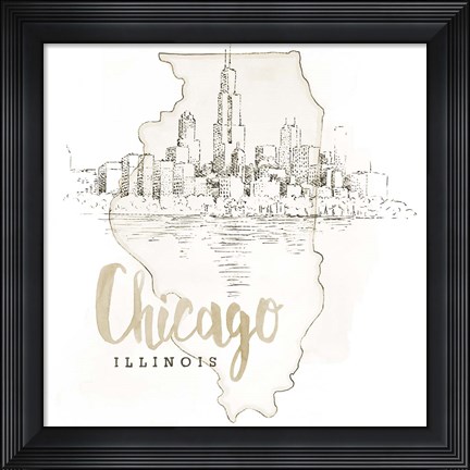 Framed US Cities VI Print