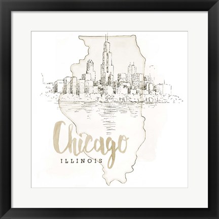 Framed US Cities VI Print