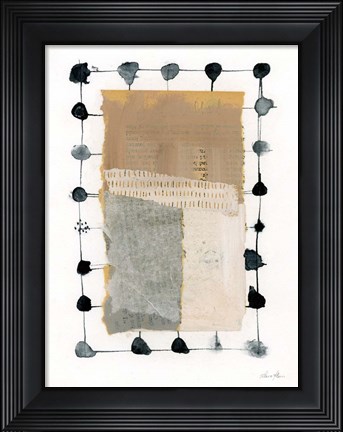 Framed Neutral Collage II v2 Print
