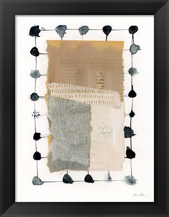 Framed Neutral Collage II v2 Print