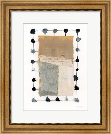 Framed Neutral Collage II v2 Print