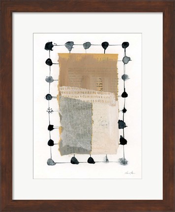 Framed Neutral Collage II v2 Print