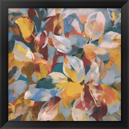 Framed Fall Confetti Leaves Print