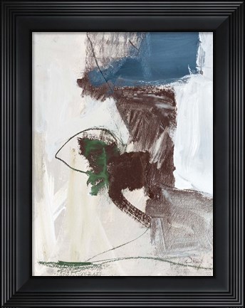 Framed Dark Abstract I Print