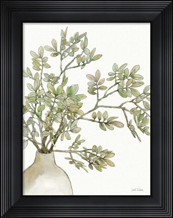 Framed Potted Leaves I Print