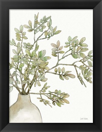 Framed Potted Leaves I Print