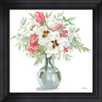 Framed Showy Blooms Print