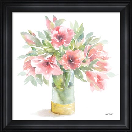 Framed Pink Amaryllis Print