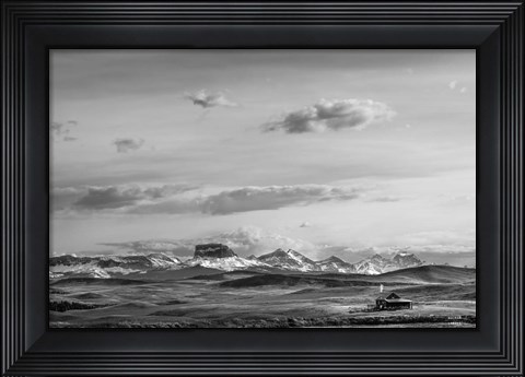 Framed Mountain Cabin II Print