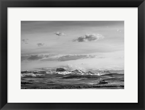 Framed Mountain Cabin II Print