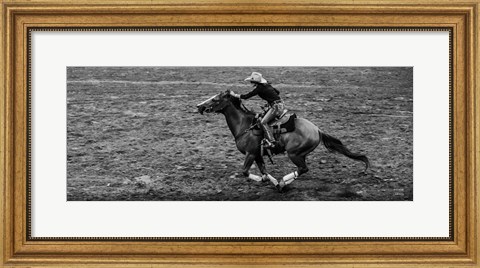 Framed Rodeo II BW Print