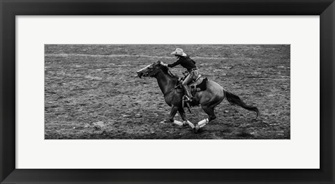 Framed Rodeo II BW Print