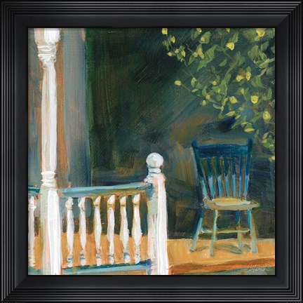 Framed Porch Shadows Print