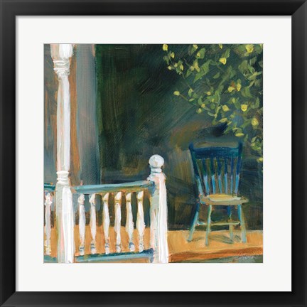 Framed Porch Shadows Print