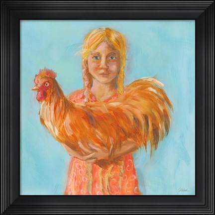 Framed Prize Rooster Print