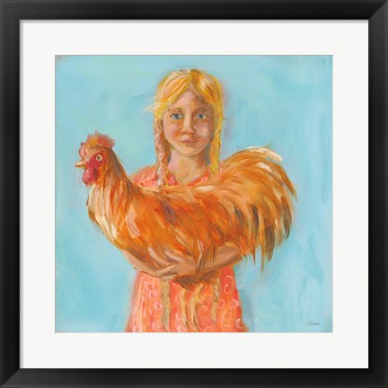 Framed Prize Rooster Print