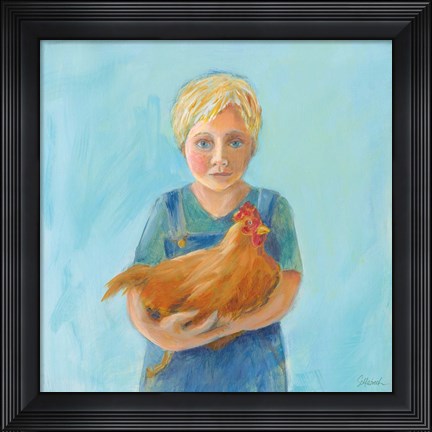 Framed Georges Hen Print