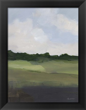 Framed Green Hillside Print