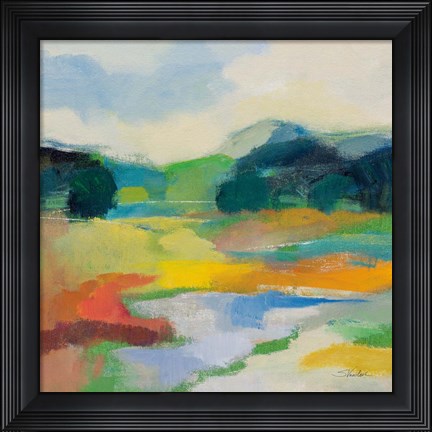 Framed Lush Green I Print